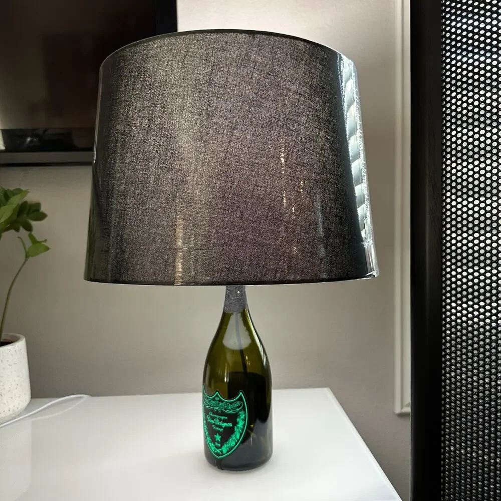 Dom Perignon Luminous Light Up Repurposed Lamp Multiple Available